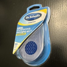 1 Pair of Dr. Scholl's ADVANCED HEEL CUSHIONS MASSAGING GEL men s sz 8-13