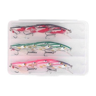 Sinking Minnow Crankbait Angelköder mit realistischer Bemalung für Barsch Hech