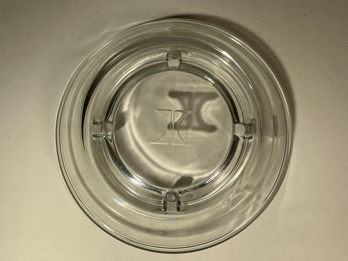 Hilton Hotel schwerer Glas Aschenbecher - 5" Durchmesser mit Hilton Logo Vintage - Bild 16 von 24