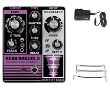 Death By Audio Echo Dream 2 + Gator 9V Power Combo & 3 Patch Cables