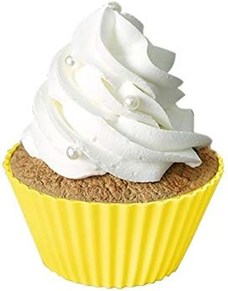 Mini Muffin Pan - Reusable Silicone Cupcake Molds 2In 24 Pack - Small Baking Cup