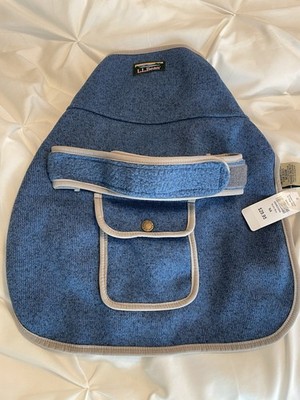 LL Bean Dog Sweater Fleece Size MEDIUM  Blue w/ Pocket NWT