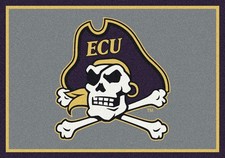 4x6 Milliken East Carolina Pirates NCAA Spirit Area Rug - Approx 3'10