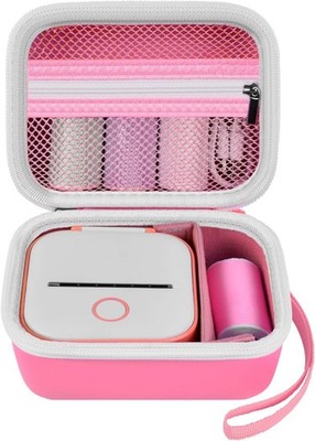 Label Maker Case for Phomemo M02 M02S M02 Pro & Mini Printer Pink