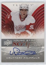 2008-09 Upper Deck Trilogy Young Star Scripts Valtteri Filppula #YS-VF Auto n1u