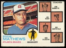 Click to enlarge Braves Field Leaders (Eddie Mathews / Lew Burdette / Jim Busby / Roy Hartsfield / Ken Silvestri)