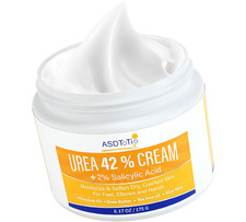 Urea Cream 42 - Foot Care for Dry Cracked Heels, Foot Lotion - With 2 Salicyli
