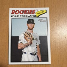 2026 Topps Heritage Kyle Freeland #92 Colorado Rockies Baseball Card