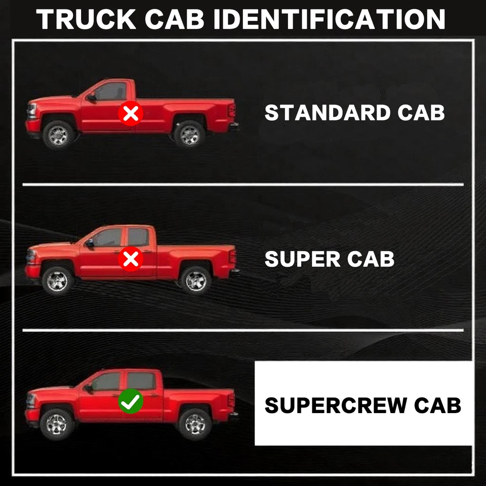 6" Running Boards for 2015-2026 Ford F150 Super Crew Cab Side Step Nerf Bar 2pcs Foto 4 de 4