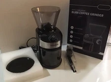 BURR Coffee Grinder Digital Timer Display 32 Grind Settings Full Automatic Black