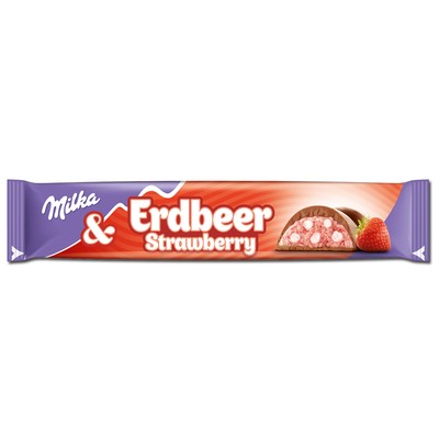 (27,78 /1kg) Milka Erdbeer, Schokolade, 36,5g Riegel