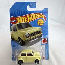Hot Wheels 1:64 Custom '70 Honda N600 Yellow 2021 HW J-Imports Diecast 187/250