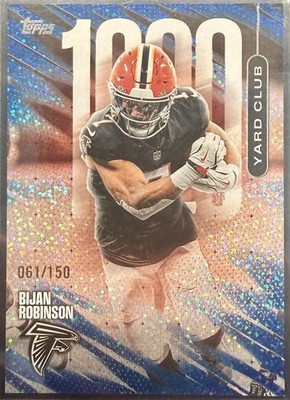Topps 2026 Bijan Robinson Falcons 1000 Yard Club 1YC-4 #061/150