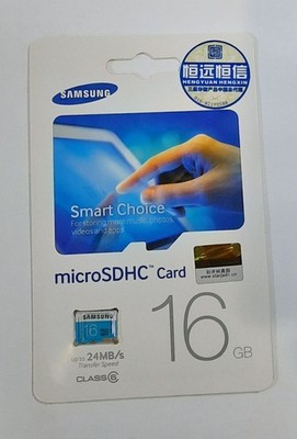 Samsung 16GB Class 6 Micro SDHC up to 24MB/s