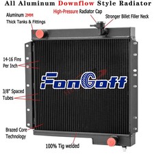 3row Aluminum Radiator Fits 1970-1980 1977 Toyota Land Cruiser 4.6l 3.9l L6 Gas
