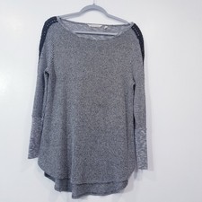 Blusa Térmica Dolman Tejido Crochet Suave Surroundings Mujer Talla Mediana Gris
