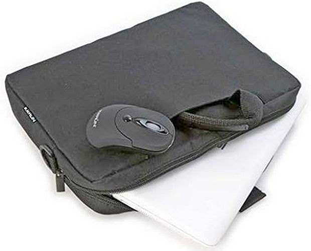 KRAUN KR.3H - BORSA imbottita NOTEBOOK PORTATILE 12" con Mouse Ottico con filo