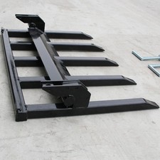 60" Clamp Debris Forks Tractor Skid Steer Loader Bucket Pallet Forks Heavy Steel