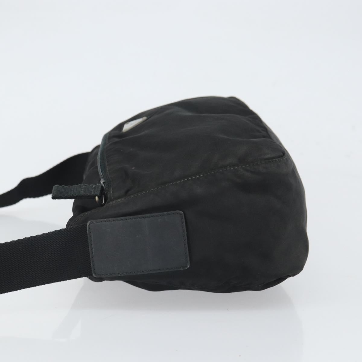 PRADA Shoulder Bag Nylon Black Silver Auth 163536 thumbnail 5