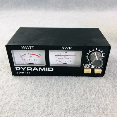PYRAMID SWR-14 GOLD SERIES SWR AND POWER FIELD STRENGTH METER 10/100 WATT