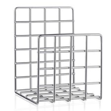 9 Slot Vertical Metal Vinyl Record Stand LP Album Display Magazine Rack