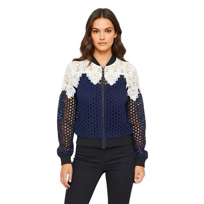 Lucy Paris Womens Jacket Sz XS  Crochet Cottagecore Cottage Boho Bohemian Autumn