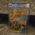 SUPERMAN #109 CGC GRADED 5.5/DC COMICS 1956 OFF WHITE TO WHITE
