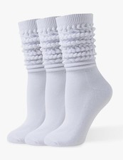 NOVAYARD Slouchy Socks for Women 3 Pack Soft Scrunch Knee High Boot Socks
