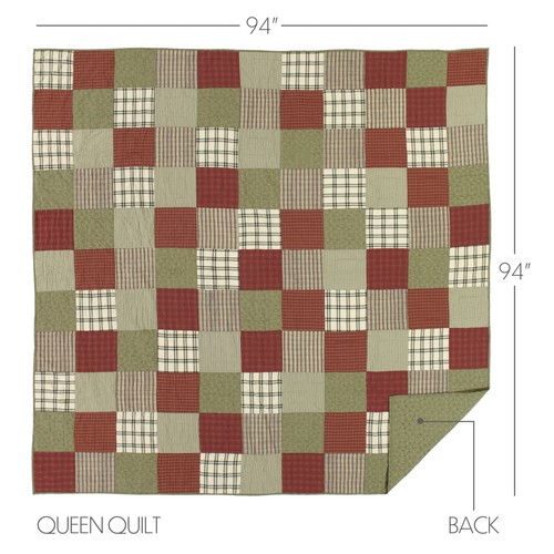 Bauernhaus Queen Quilt rot Patchwork Prärie Winde Schlafzimmer Dekor VHC Marken - Bild 3 von 6
