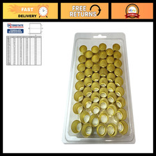 50 Pack Ferrules 0.900" ID x 0.875" Long - Durable Pneumatic Fittings for Hose R