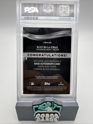 2024 Topps Chrome Black Elly De La Cruz Auto PSA 9 | eBay
