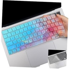 2 Pack Keyboard Cover Skin for 2025-2023 MacBook Air 13" 15" M4 M3 Colorful TPU