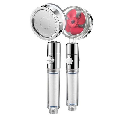 Roter Duschkopf mit  Druck für Duschen mit 3 Flexiblen Strahlarten T2Y17321