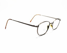 SEIKO Nishiki T820 Titanium Brown Metallic Eyeglasses Frame Made in Japan 52-20