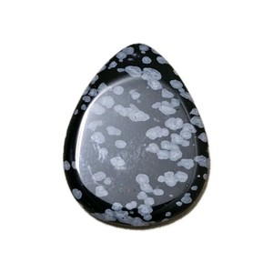 Timber Tones Lava Tones Snowflake Obsidian Stone Single Mineral Guitar Pick