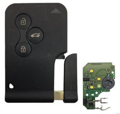 Uncut Car Remote Key 433MHz Chip For Renault Megane Scenic Remote Key Fob 3 BTN