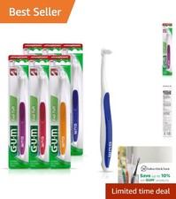 End Tuft Toothbrush 6 Pack - Soft Bristles for Gentle Care of Sensitive Gums