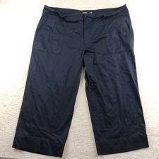 Lauren Ralph Lauren Black Lable Cropped Wide Leg Pants Size 20W Career Office