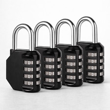 4 Digit Combination Padlock Heavy Duty Outdoor Lock Gym Travel Luggage Locker
