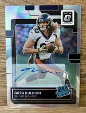 2022 Panini Donruss Optic - Rated Rookie Greg Dulcich #288 Holo Prizm Auto /125