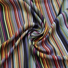 55''Wide By Yard Colored Stripe Fabric Dress Shirt Sleep Material Viscose Rayon
