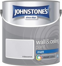 Johnstone's Wall & Ceiling Paint 2.5L Matt Emulsion Smooth Finish Tin All Colors