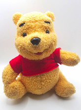 Mattel Disney Winnie Pooh Plush Talking Stuffed Animal Red Shirt 1998 PA-8301
