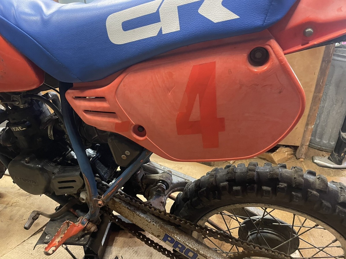 1985 Honda CR80 CR 80 left side plastic plastics panel Cover | eBay