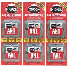 NIPPON ANT KILLER BAIT PRE BAITED TRAP STATION HOME INDOOR OUTDOOR USE 2PK