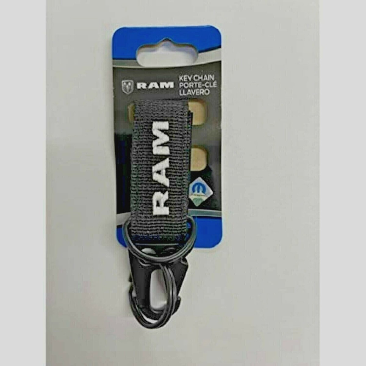 Plasticolor 4527 Ram Canvas Fabric Strap Key Chain Official