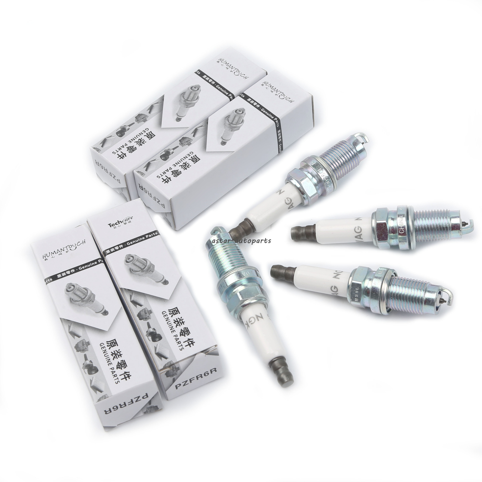 4x Spark Plugs Set Fit For Audi VW Golf Passat Tiguan 1.4T 03C905601A