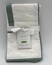 Pottery Barn Morgan Organic Percale Euro Sham Blue Smoke 26" sq H88