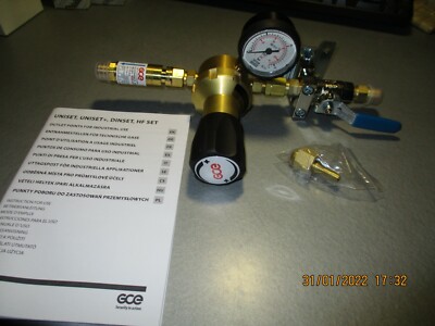 GCE Gas Control Equipment 0768108 Uniset Oxygen FBA 0 - 10 bar NEU