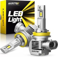 Auxito Upgraded H11 Headlight Led Bulbs 100w 20000lm 600 Brighter 6000k H8 H9
